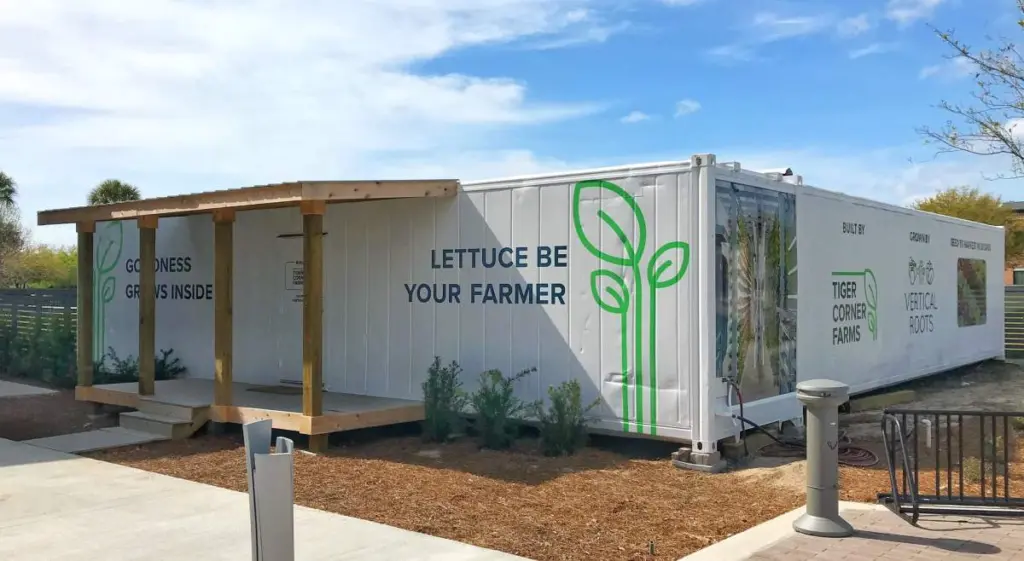 Artificial Intelligence AI technologies in shipping container farming