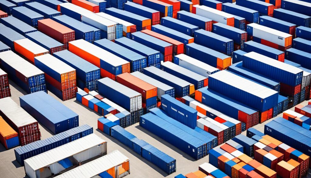 Different types of storage containers | shipping containers for sale Different types of storage containers including large shipping containers compact storage boxes and outdoor storage units all creatively arranged to maximize space