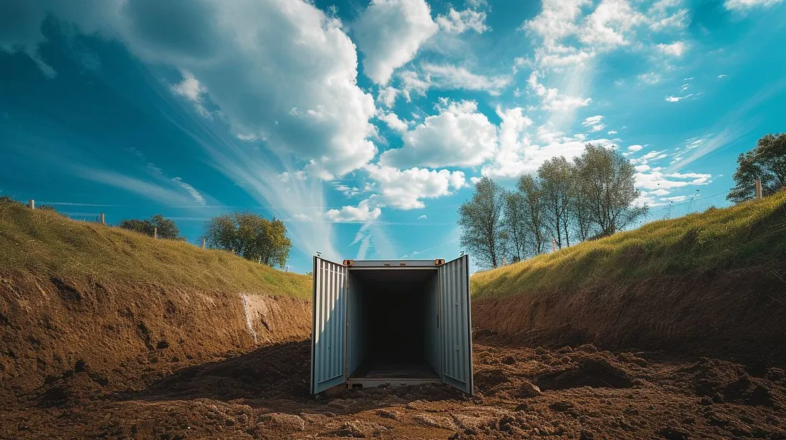 Shipping Container Underground
