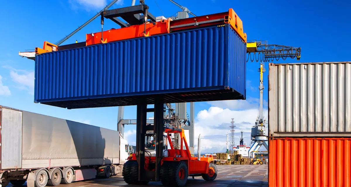 Loading and unloading of containers in the port | shipping containers for sale Connect Two Shipping Containers Like A Pro