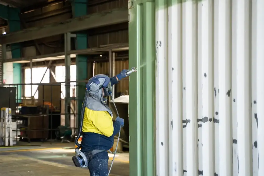 Shipping container repaint 2 | shipping containers for sale Shipping Container Repaint