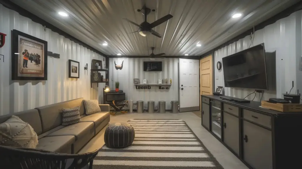 Shipping container storm shelters