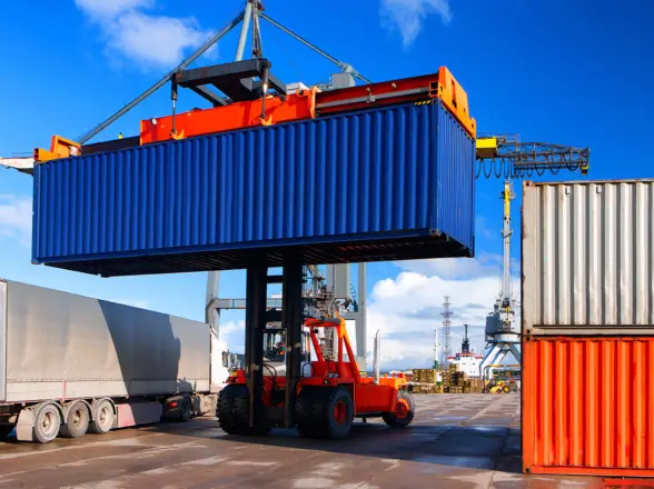 Loading and unloading of containers in the port | shipping containers for sale Connect Two Shipping Containers Like A Pro